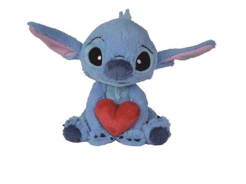 Stitch met hart - 25cm